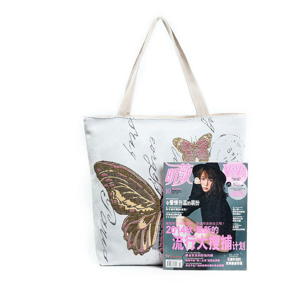 Butterfly Printed Tote Bags