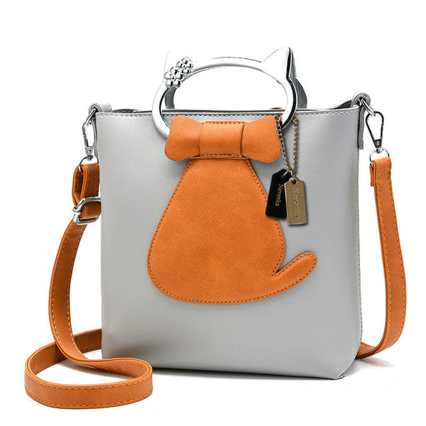 Elegant Cat Two Way Handbag