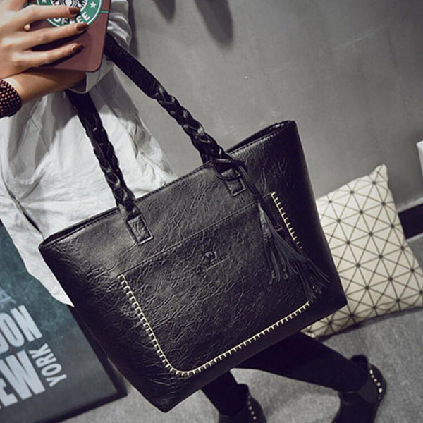 Vintage Tassel Tote Bag