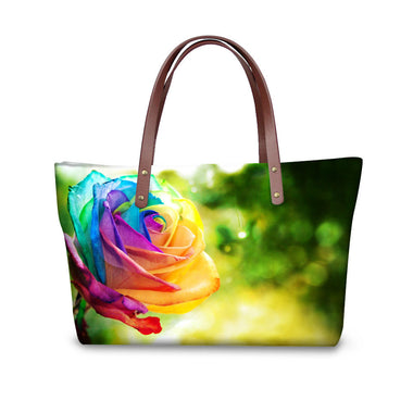 Floral Print Tote Bag