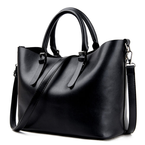 Elegant Chrome Two Way Tote Bag