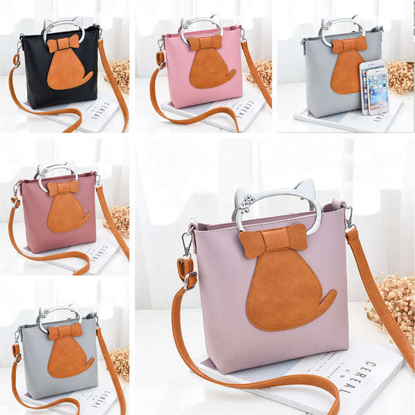 Elegant Cat Two Way Handbag