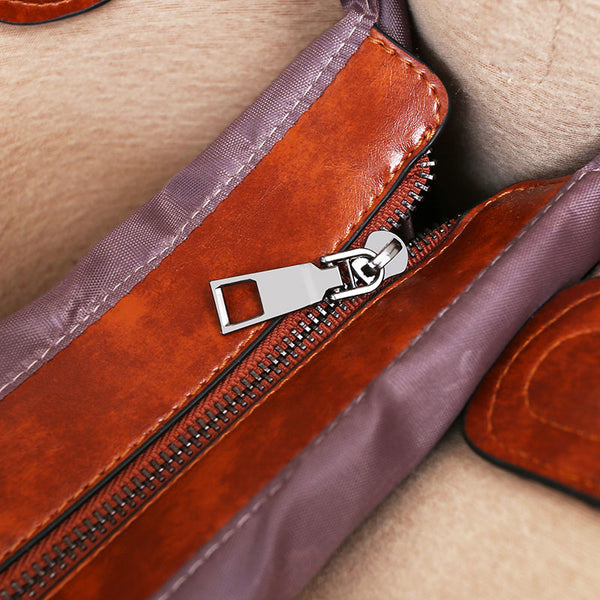 3 in 1 Genuine Leather Tote Bag