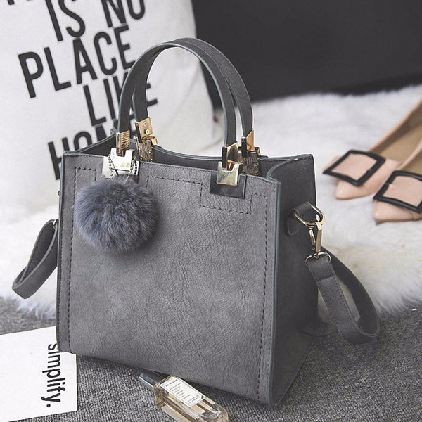 Casual Suede Tote Bag