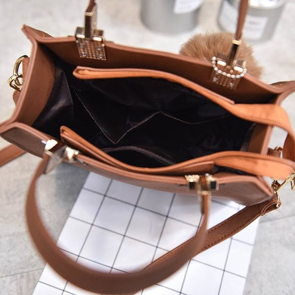 Casual Suede Tote Bag