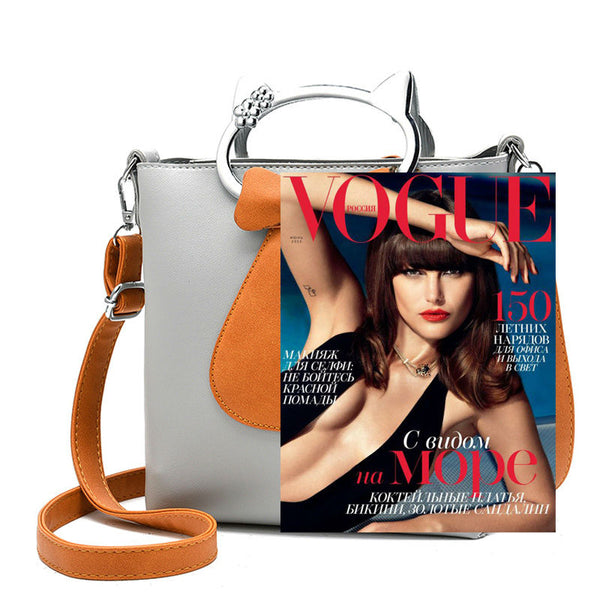 Elegant Cat Two Way Handbag