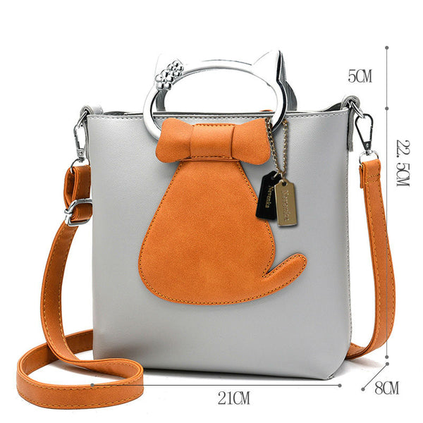 Elegant Cat Two Way Handbag