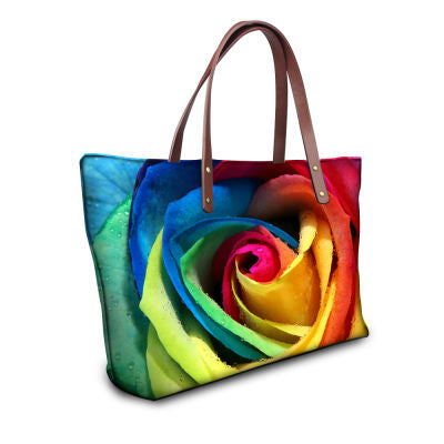 Floral Print Tote Bag