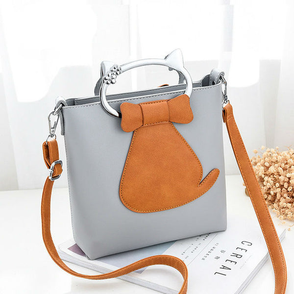Elegant Cat Two Way Handbag
