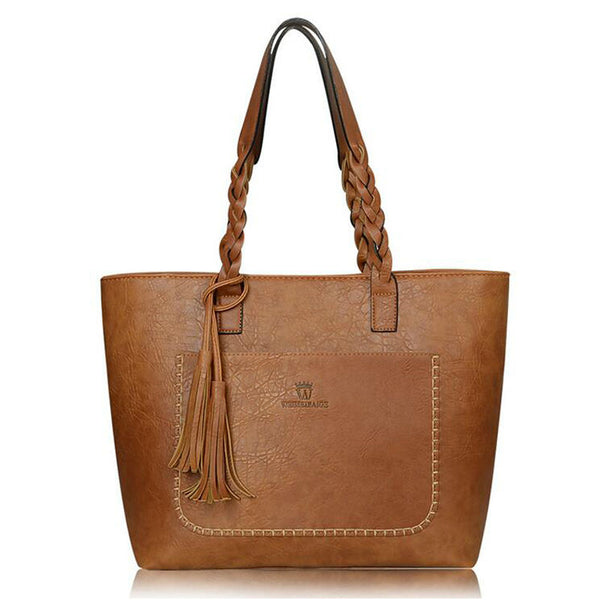 Vintage Tassel Tote Bag