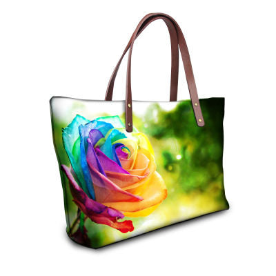 Floral Print Tote Bag