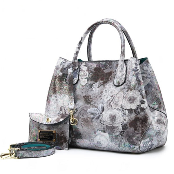 2 in 1 Two Way Floral Tote Bag