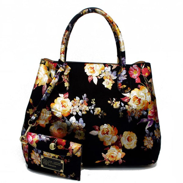 2 in 1 Two Way Floral Tote Bag