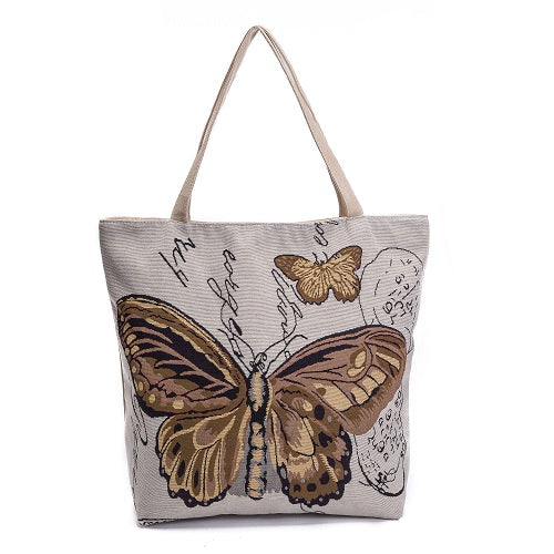 Butterfly Printed Tote Bags