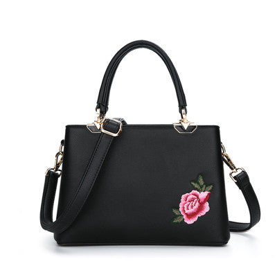 Rose Embroidery Two Way Bags