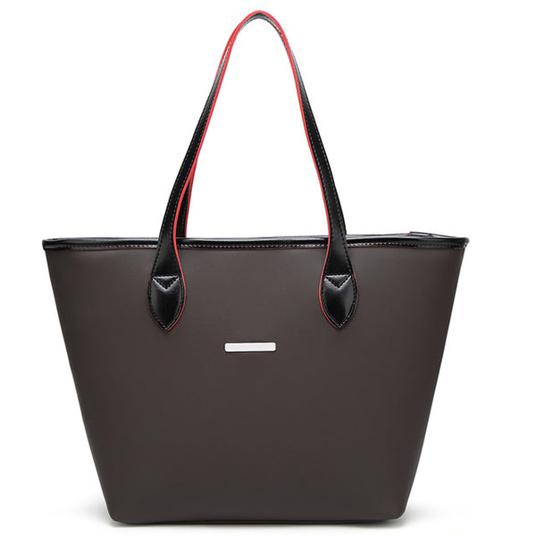 Candy Color Strap Chrome Tote Bag