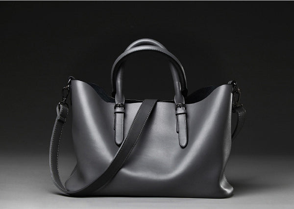 Elegant Chrome Two Way Tote Bag
