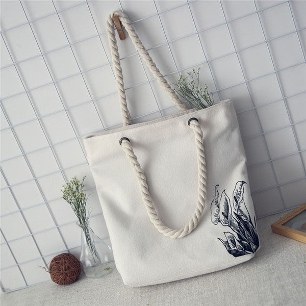 Simple Pearl White Tote Bag